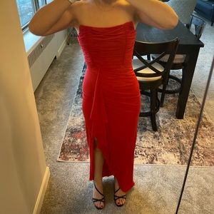 ShowPo Nora Corset Detailing Dress in RED